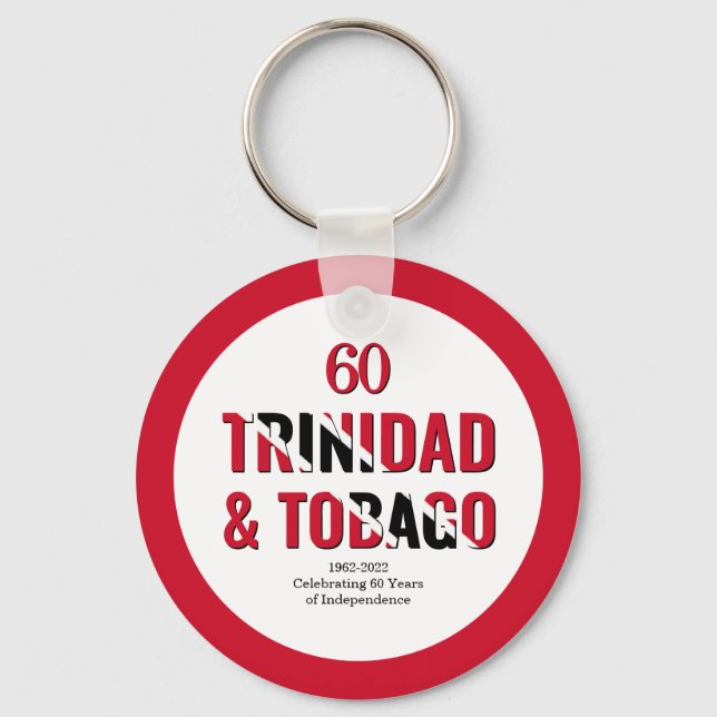 TRINIDAD 60th Anniversary Independence Keychain (Front)