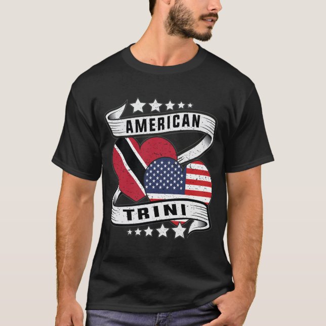 Trinidad American flag shirt  (Front)