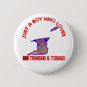 Trinidad And Tobago 2 Inch Round Button