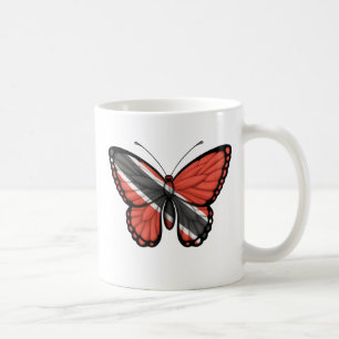 Trinidad and Tobago Butterfly Flag Coffee Mug