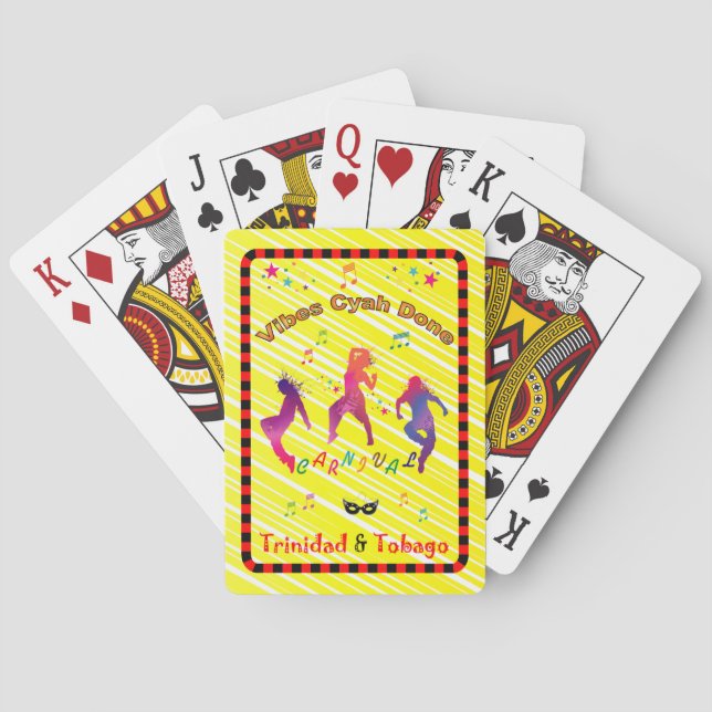 Trinidad and Tobago Carnival Playing Cards (Back)