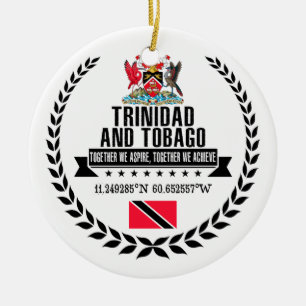 Trinidad and Tobago Ceramic Ornament