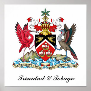 Trinidad and Tobago Coat Of Arms Poster
