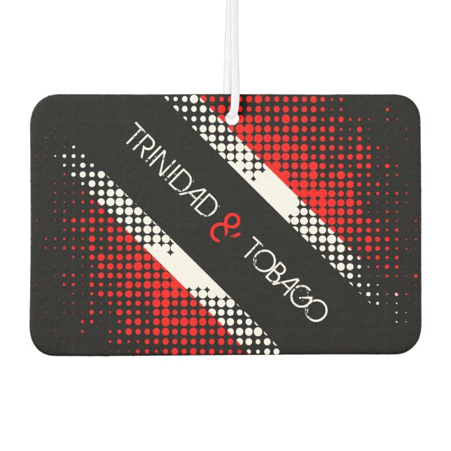 Trinidad and Tobago Dot Pattern Flag Air Freshener (Front)