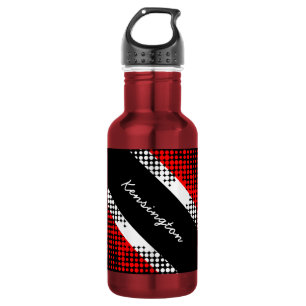 Trinidad and Tobago Dot Pattern Flag with Name 532 Ml Water Bottle