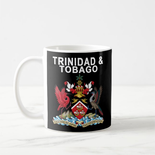 Trinidad And Tobago Emblem Coffee Mug (Left)