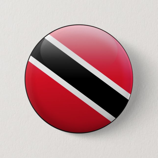 Trinidad and Tobago Flag 2 Inch Round Button (Front)
