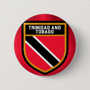 Trinidad And Tobago Flag 2 Inch Round Button