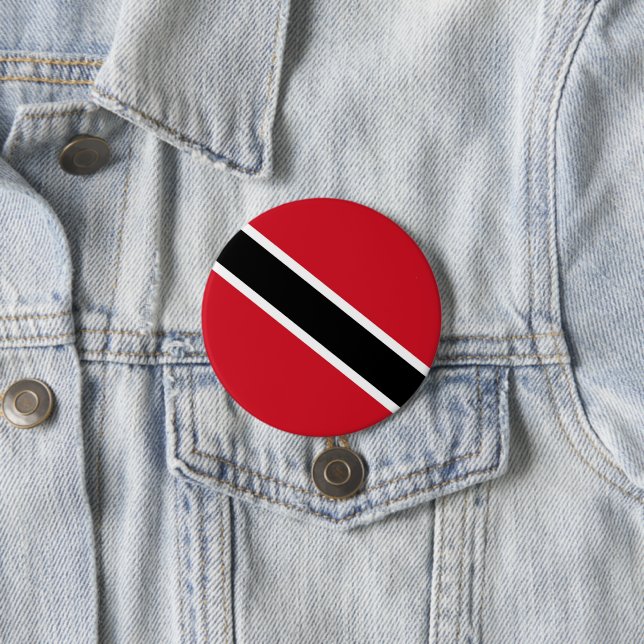 Trinidad and Tobago flag 3 Inch Round Button (In Situ)