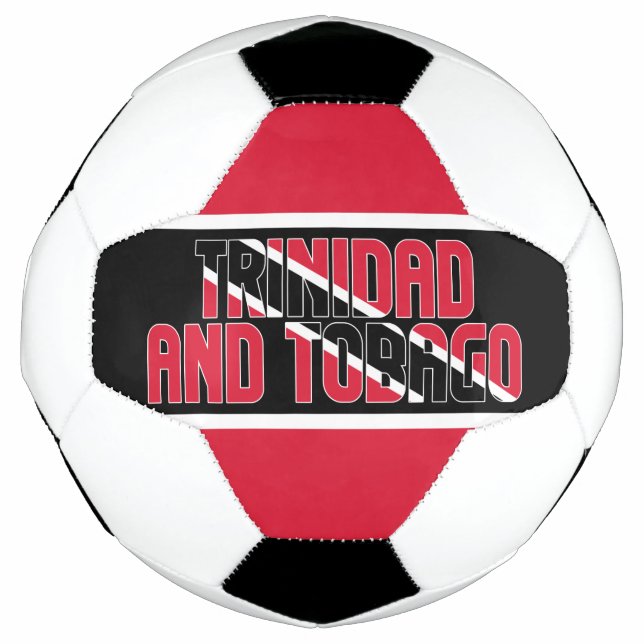 Trinidad and Tobago Flag Adorable Patriotic Soccer Ball (Front)