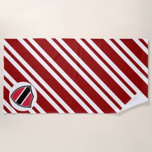 Trinidad and Tobago flag beach towel