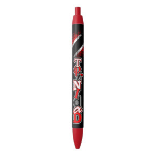 Trinidad and Tobago Flag Black Ink Pen