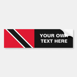 Trinidad and Tobago Flag Bumper Sticker