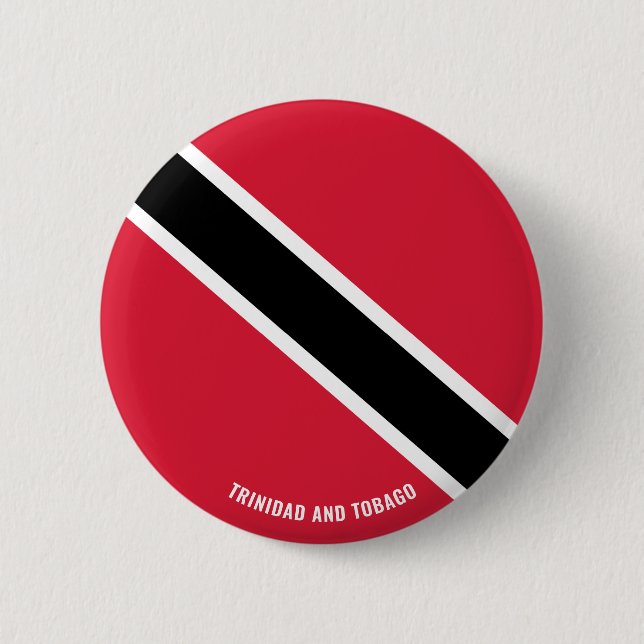 Trinidad and Tobago Flag Charming Patriotic Button (Front)