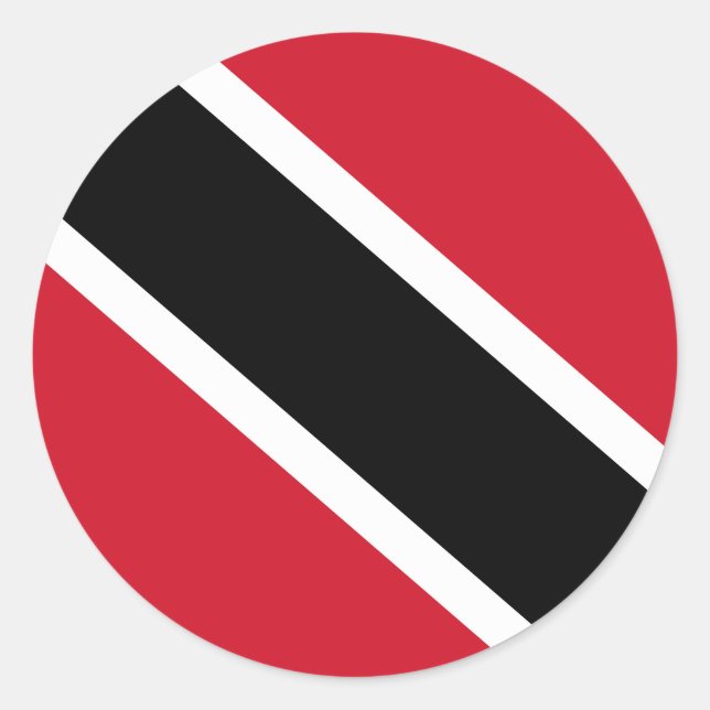 Trinidad and Tobago Flag Classic Round Sticker (Front)