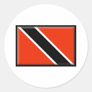 Trinidad and Tobago Flag Classic Round Sticker