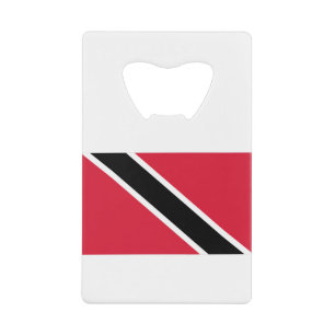 Trinidad and Tobago Flag Credit Card Bottle Opener