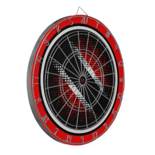 Trinidad and Tobago Flag (Dot Pattern) Dartboard
