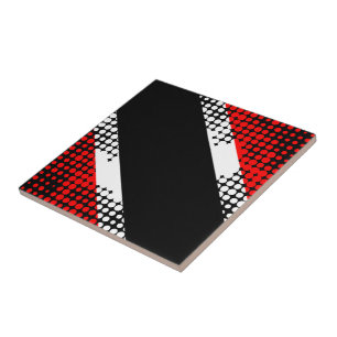 Trinidad and Tobago Flag Dot Pattern Tile