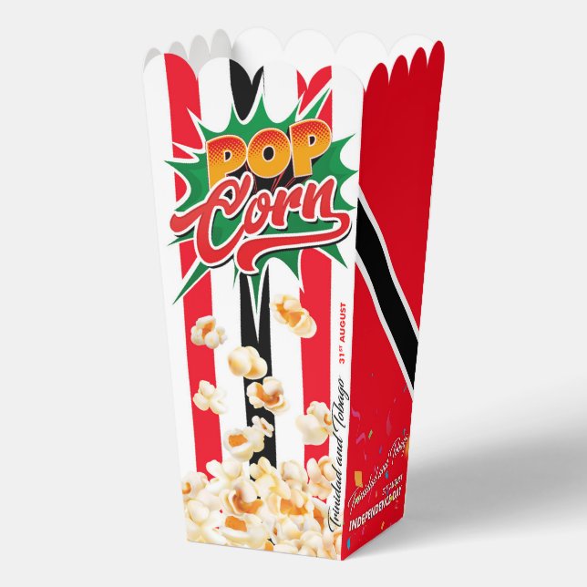 Trinidad and Tobago flag Favor Box (Back)