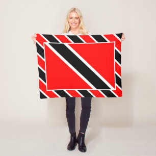 Trinidad and Tobago Flag Fleece Blanket