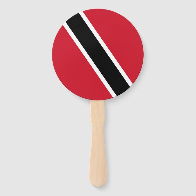 Trinidad and Tobago Flag Hand Fan (Front)