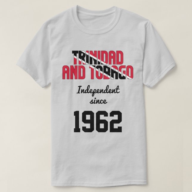 Trinidad and Tobago Flag Independence Celebration T-Shirt (Design Front)