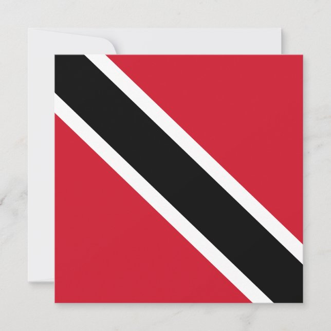 Trinidad and Tobago Flag Invitation (Front)
