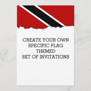 Trinidad and Tobago Flag Invitation