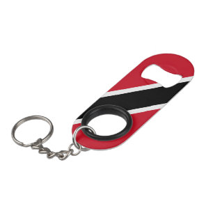 Trinidad and Tobago Flag Keychain Bottle Opener