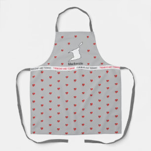 Trinidad and Tobago Flag Map Apron with Name