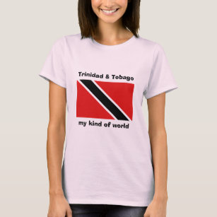 Trinidad and Tobago Flag + Map + Text T-Shirt