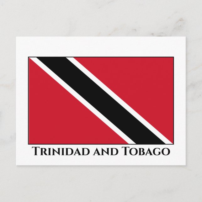 Trinidad and Tobago Flag Postcard (Front)