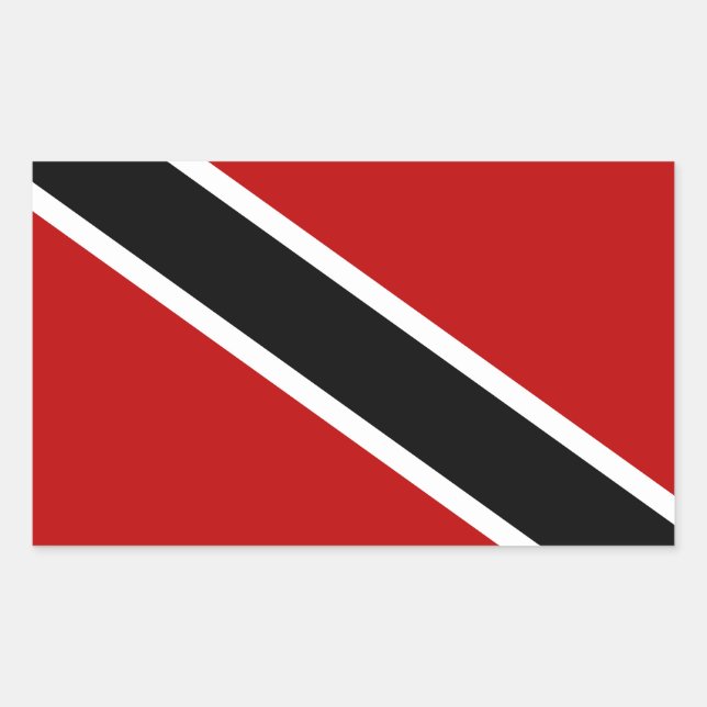 Trinidad and Tobago Flag Sticker (Front)