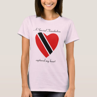 Trinidad and Tobago Flag Sweetheart T-Shirt