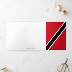 Trinidad and Tobago flag Tri-Fold Card