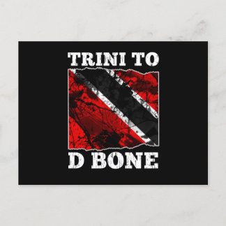 Trinidad and Tobago Flag- Trini To D Bone Postcard