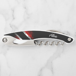 Trinidad and Tobago Flag (Your Name) Corkscrew