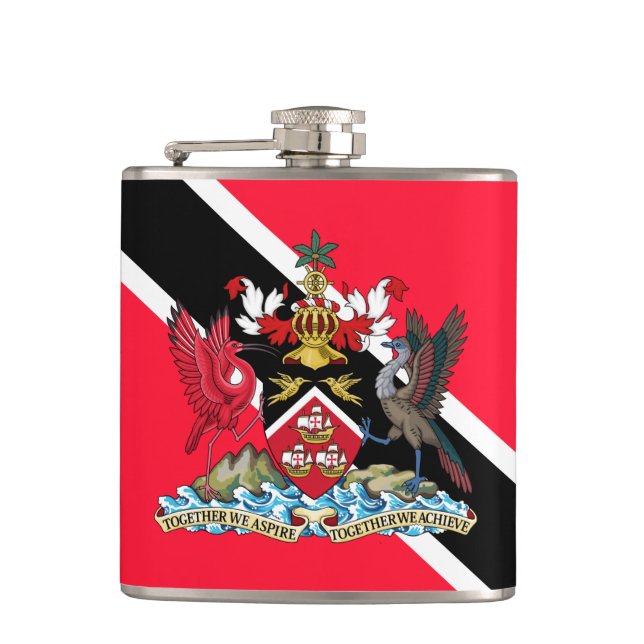 Trinidad and Tobago Hip Flask (Front)