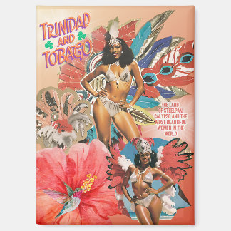 Trinidad and Tobago Iconic Carnival Air Freshener  Magnet