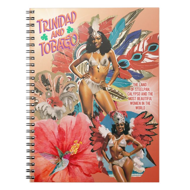 Trinidad and Tobago Iconic Carnival Art Notebook (Front)