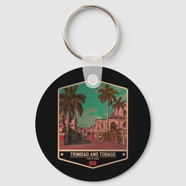 Trinidad and Tobago Keychain (Front)