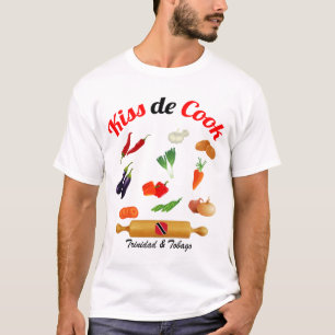 Trinidad and Tobago Kiss The Cook Food T-Shirt