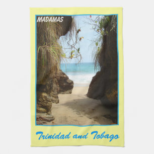 Trinidad and Tobago Madamas Beach Kitchen Towel