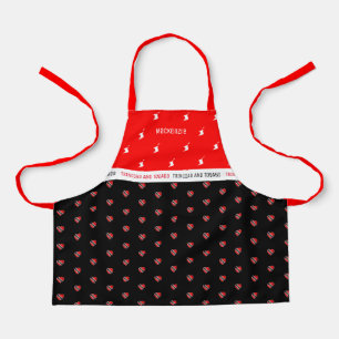 Trinidad and Tobago Map & Flag with Name Apron