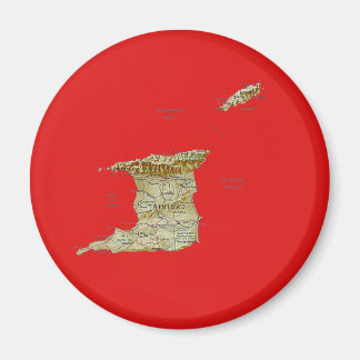 Trinidad and Tobago Map Magnet