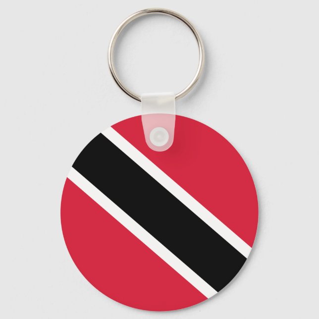 Trinidad and Tobago National World Flag Keychain (Front)