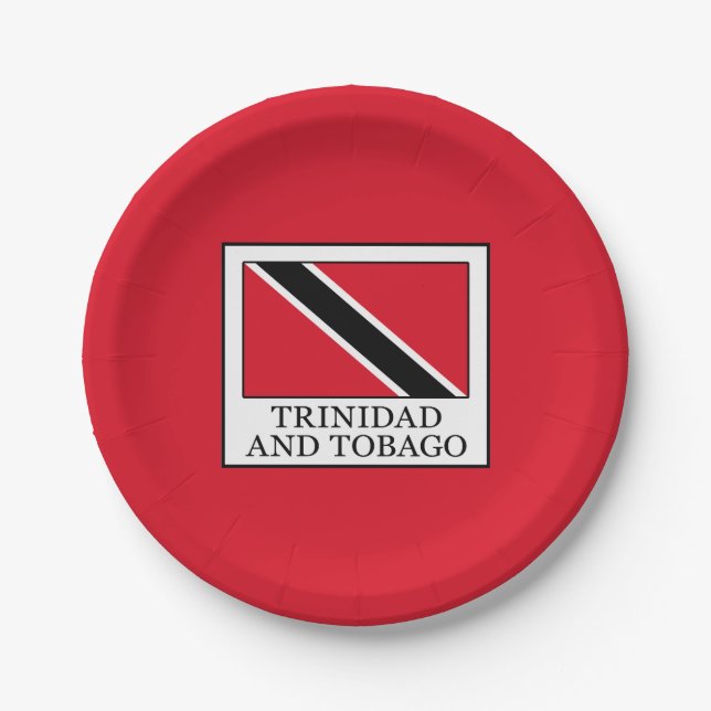 Trinidad and Tobago Paper Plate (Front)