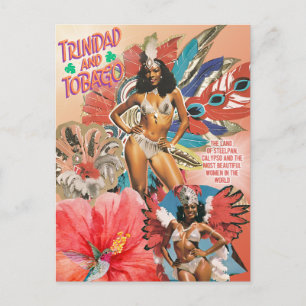 Trinidad and Tobago Postcard Iconic Carnival Art