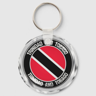 Trinidad and Tobago Round Emblem Keychain